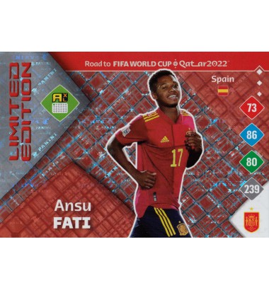 ROAD TO WORLD CUP QATAR 2022 Limited Edition Ansu Fati (Spain)